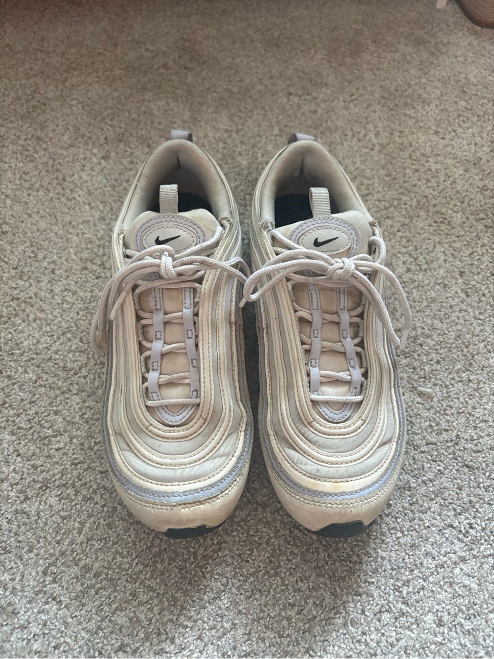 Nike Women's Athletic Shoes Beige White